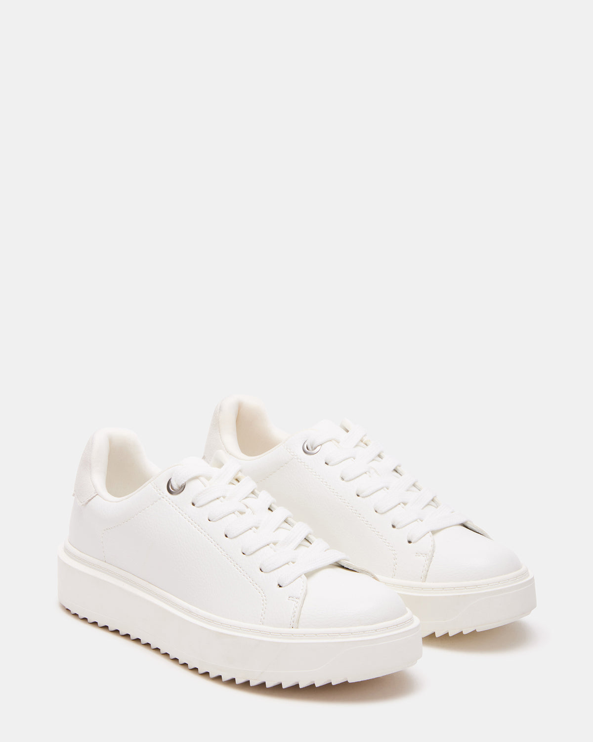 CATCHER White Suede Women's Low-Top Lace-Up Sneaker | Steve Madden discount
