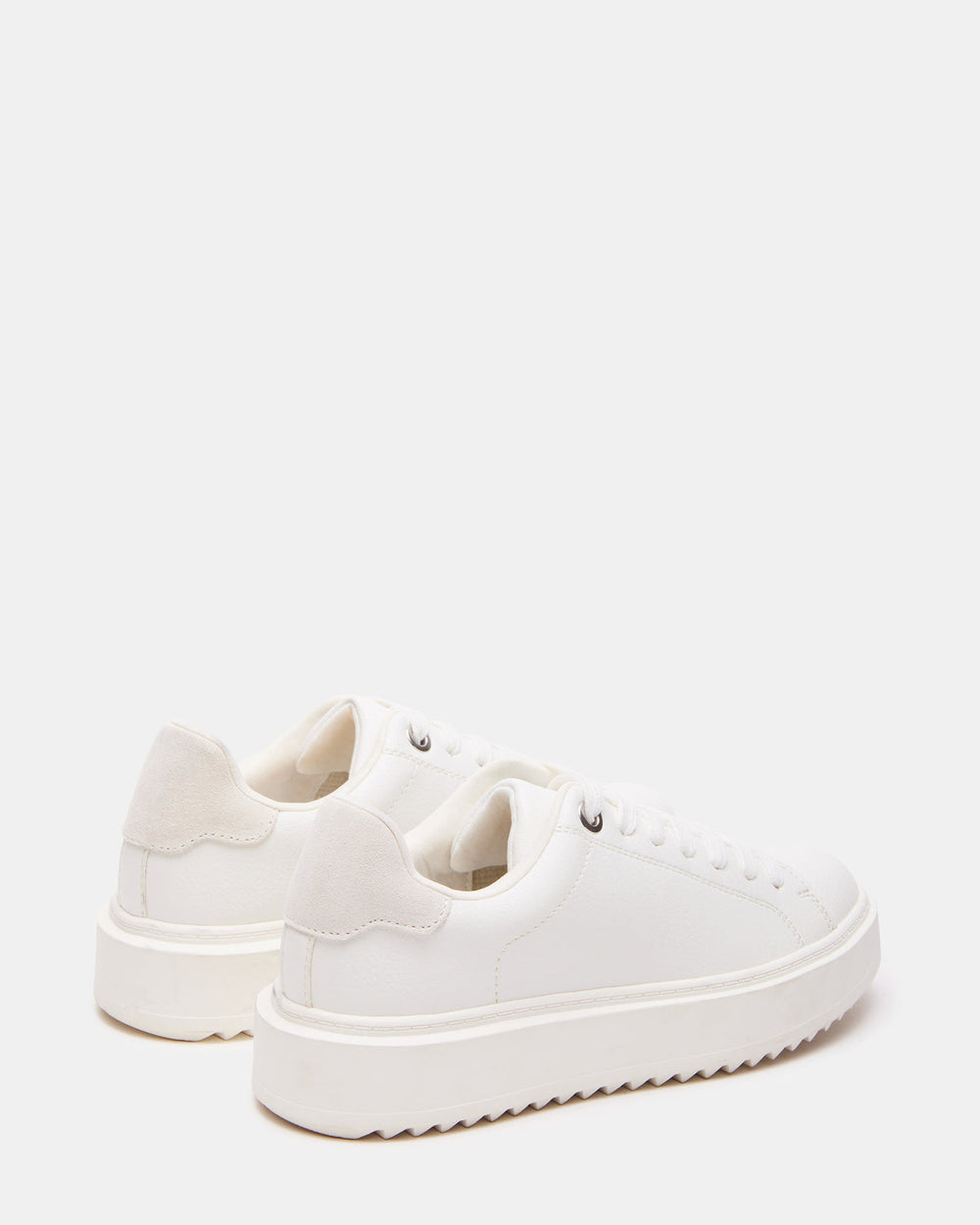 CATCHER White Suede Women's Low-Top Lace-Up Sneaker | Steve Madden discount