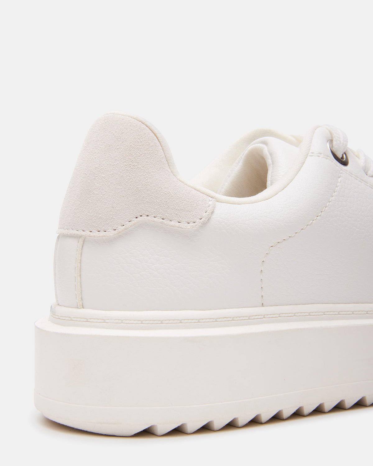 CATCHER White Suede Women's Low-Top Lace-Up Sneaker | Steve Madden discount