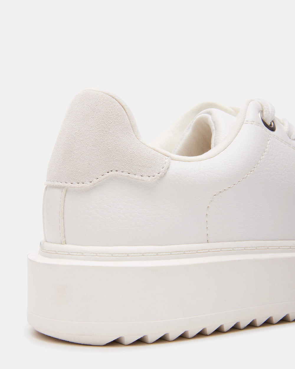 CATCHER White Suede Women's Low-Top Lace-Up Sneaker | Steve Madden discount