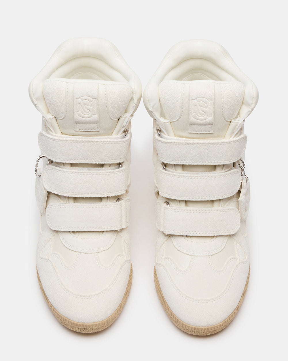 MAVIS White Suede High-Top Velcro Women's Sneaker | Steve Madden US