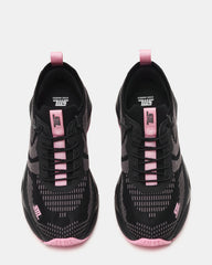 SWOOP Black Multi Lace-Up Low-Top Platform Athletic Women's Sneaker | Steve Madden for Sale