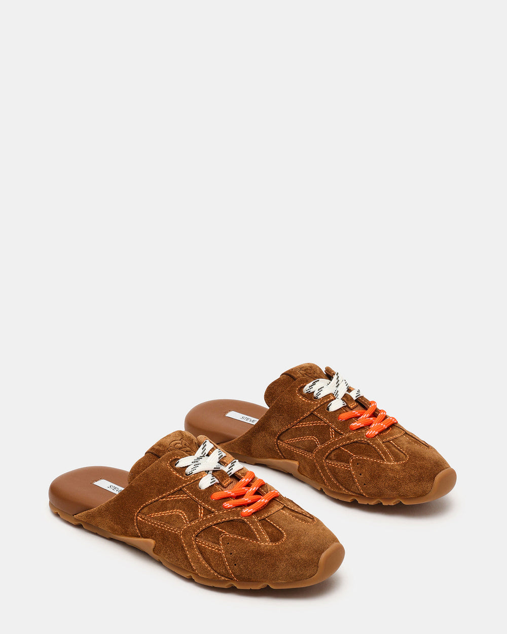 AZIEL MULE Chestnut Suede Low-Top Lace-Up Slip-On Women's Sneaker | Steve Madden online