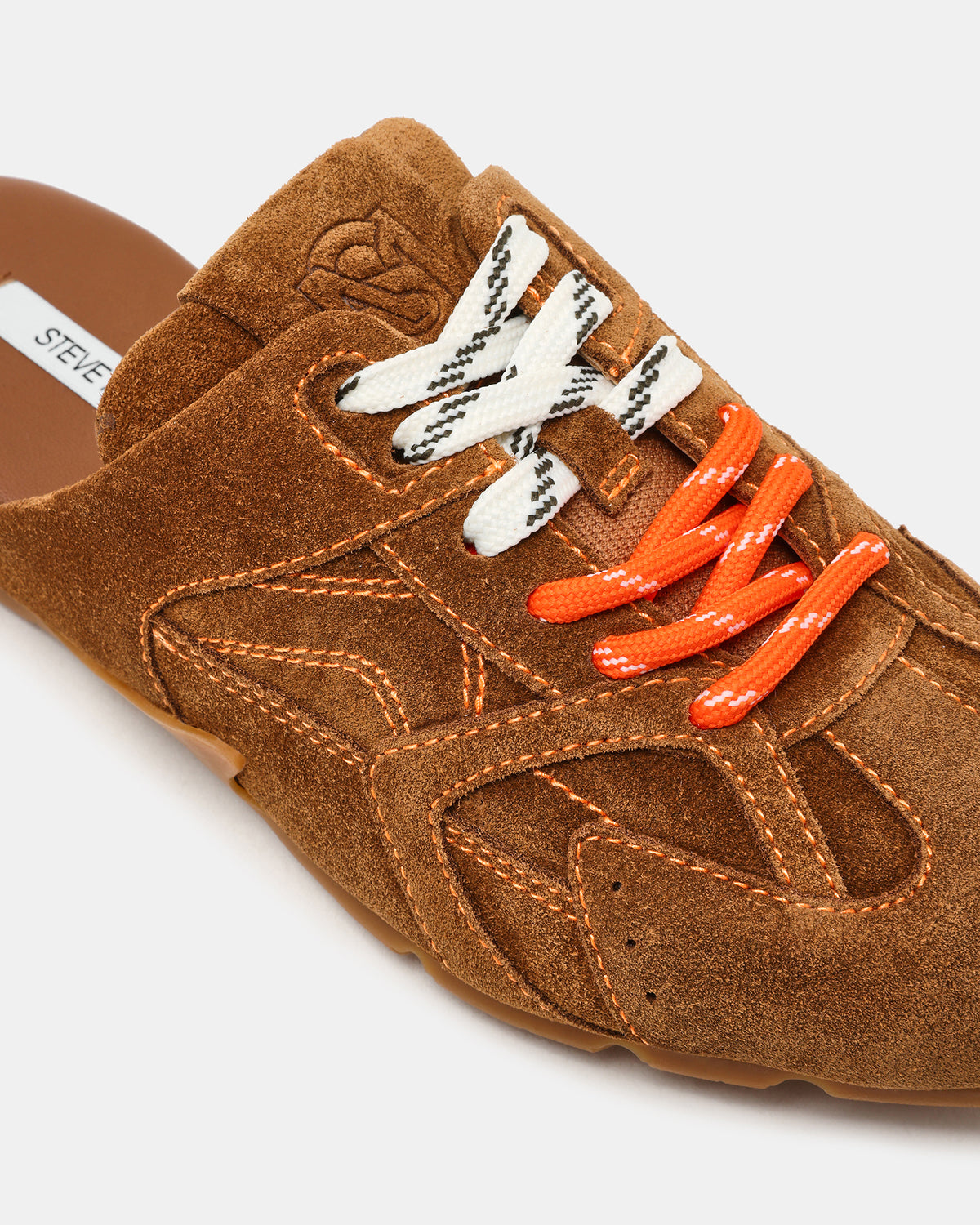 AZIEL MULE Chestnut Suede Low-Top Lace-Up Slip-On Women's Sneaker | Steve Madden online