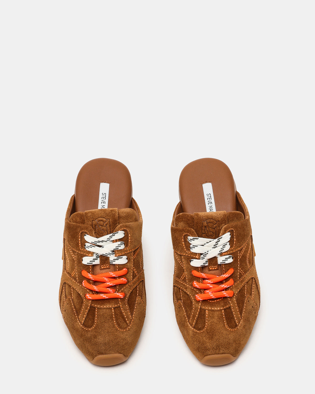 AZIEL MULE Chestnut Suede Low-Top Lace-Up Slip-On Women's Sneaker | Steve Madden online