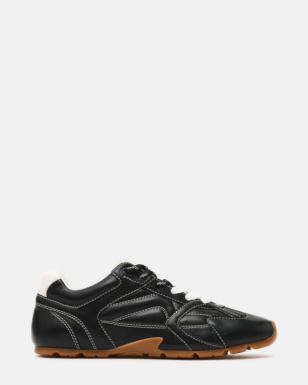 AZIEL Black Low-Top Lace-Up Women's Sneakers | Steve Madden Sale