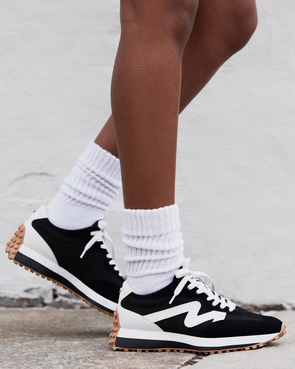 CAMPO Black/White Lace-Up Women's Sneaker | Steve Madden for Sale