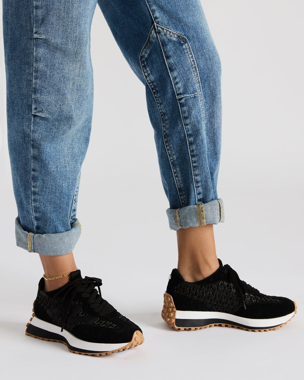 CAMPO Black/Beige Lace-Up Women's Sneaker | Steve Madden on Sale