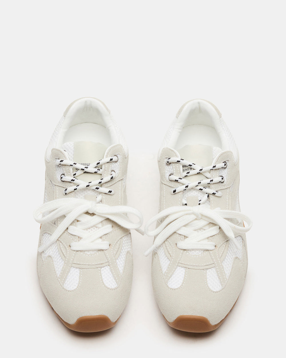 AZIEL White Low-Top Lace-Up Women's Sneakers | Steve Madden discount