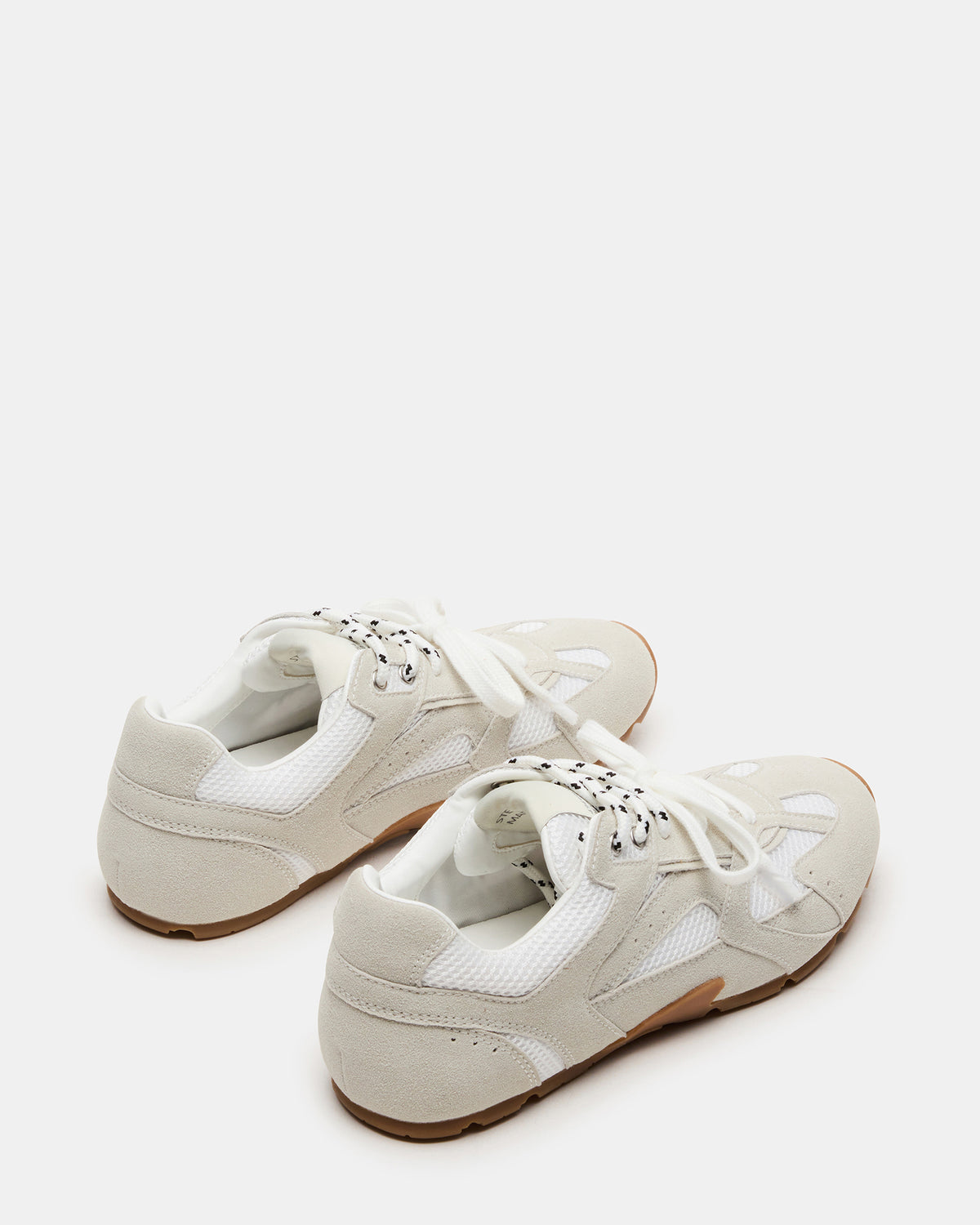 AZIEL White Low-Top Lace-Up Women's Sneakers | Steve Madden discount