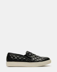 ECENTRCQ Black Leather Women's Slip On Sneakers | Steve Madden online