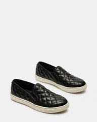 ECENTRCQ Black Leather Women's Slip On Sneakers | Steve Madden online
