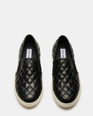 ECENTRCQ Black Leather Women's Slip On Sneakers | Steve Madden online