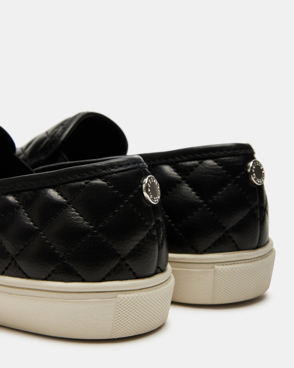 ECENTRCQ Black Leather Women's Slip On Sneakers | Steve Madden online