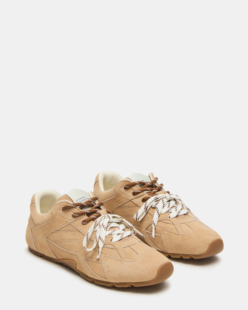 AZIEL Sand Suede Low-Top Lace-Up Women's Sneakers | Steve Madden US