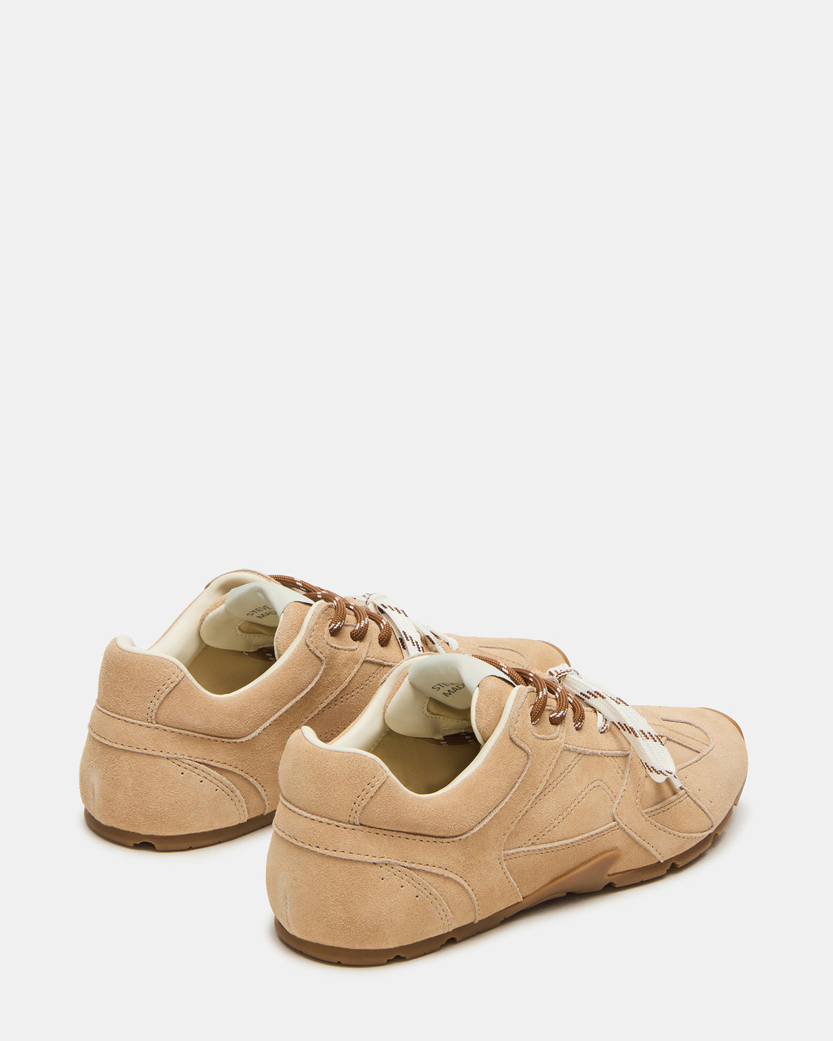 AZIEL Sand Suede Low-Top Lace-Up Women's Sneakers | Steve Madden US