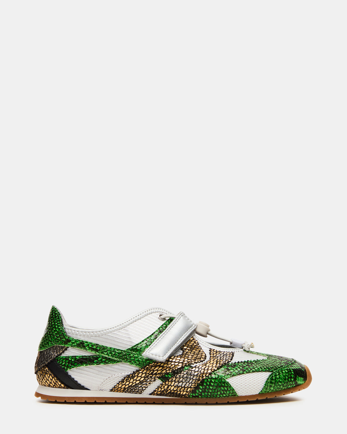 VIPER Green Multi Low-Top Velcro Women's Sneaker | Steve Madden outlet