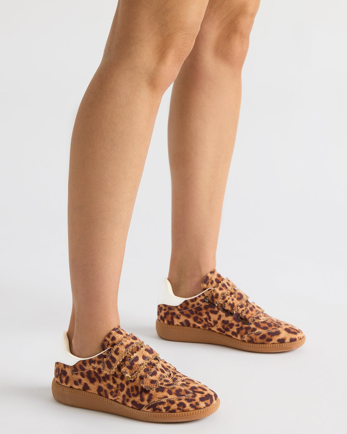 MOMENTUM Leopard Velcro Low-Top Women's Sneakers | Steve Madden outlet