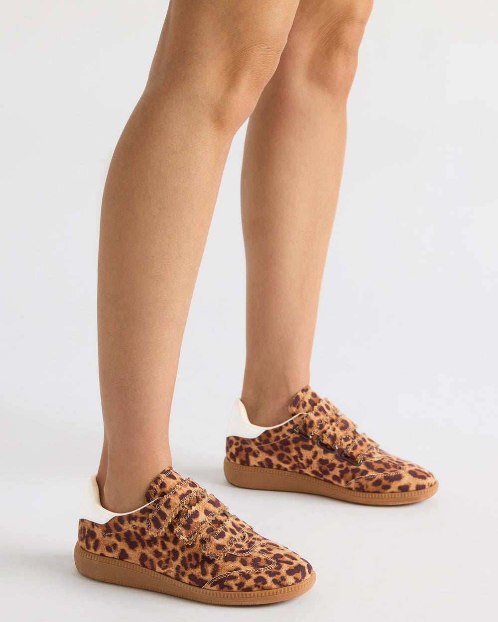 MOMENTUM Leopard Velcro Low-Top Women's Sneakers | Steve Madden outlet
