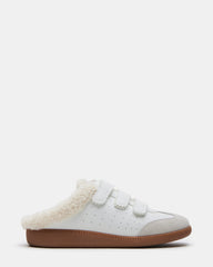 MEMENTO Faux Fur White Multi Slip-On Women's Sneaker | Steve Madden Sale