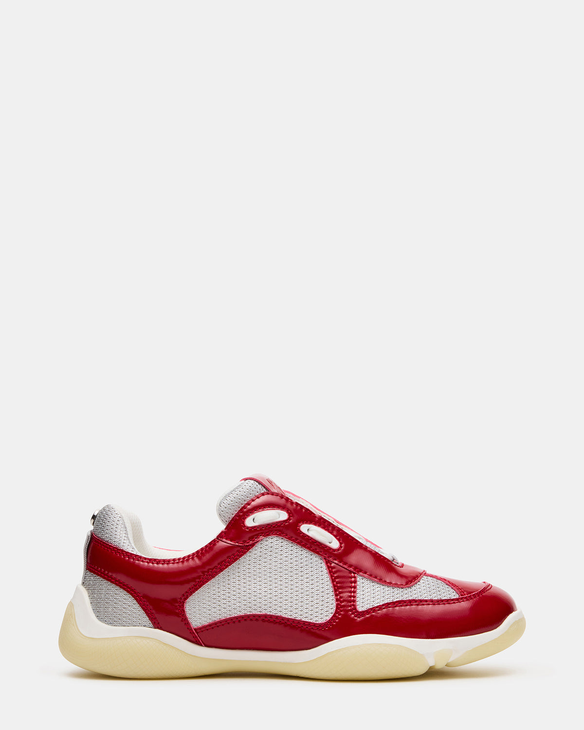 DUSTIN Red Mesh Lace-Up Low-Top Women's Sneaker | Steve Madden for Sale