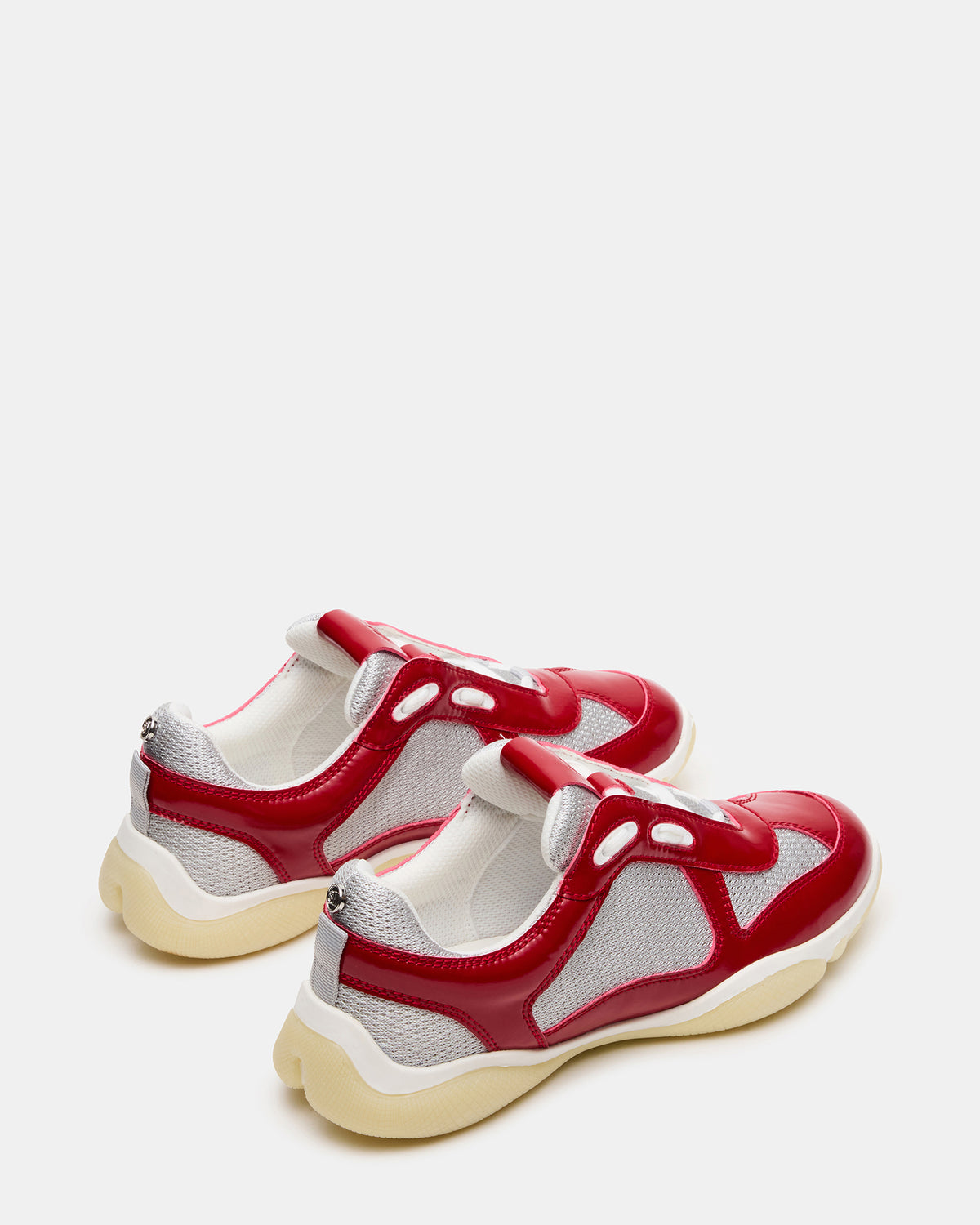 DUSTIN Red Mesh Lace-Up Low-Top Women's Sneaker | Steve Madden for Sale