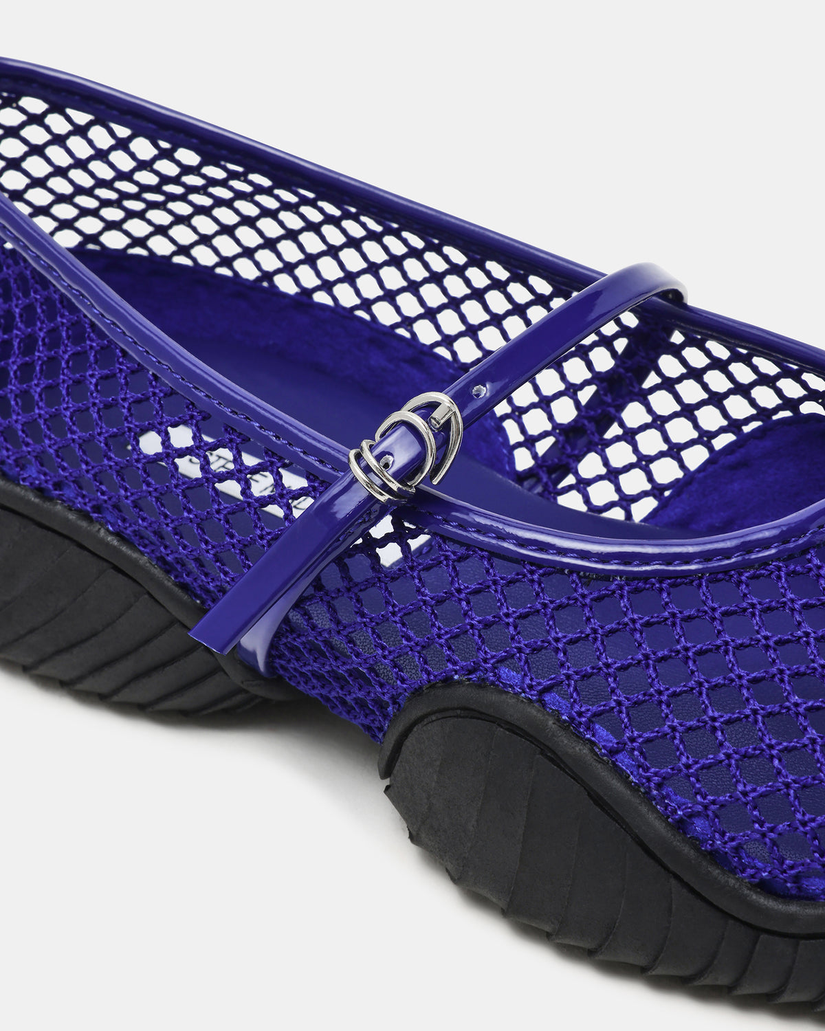 VICKEE Blue Mesh Mary Jane Buckle Chunky Sole Ballet Women's Sneaker | Steve Madden online