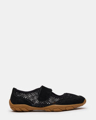 BANKS Black Mesh Velcro Mary Jane Women's Sneaker | Steve Madden US