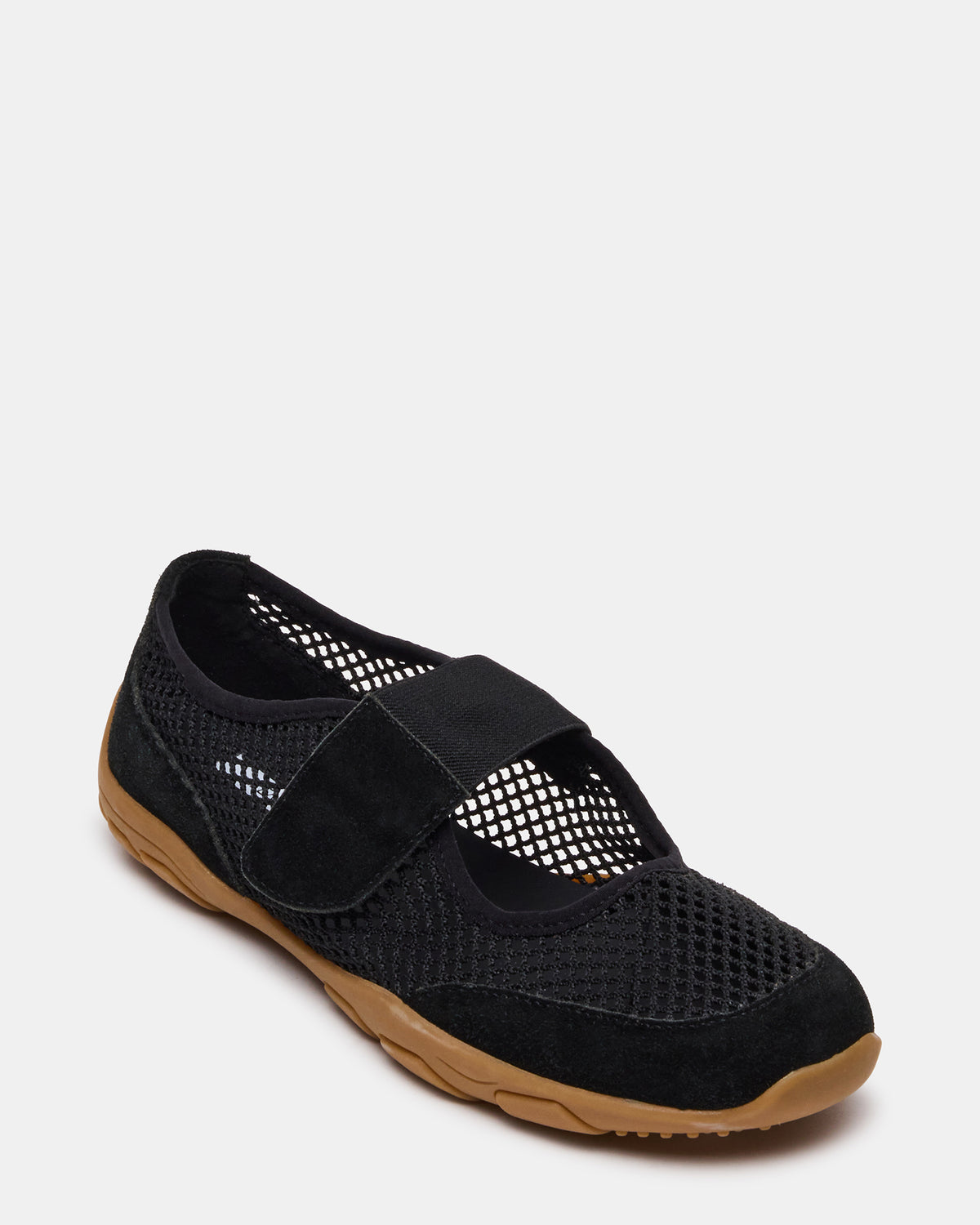 BANKS Black Mesh Velcro Mary Jane Women's Sneaker | Steve Madden US