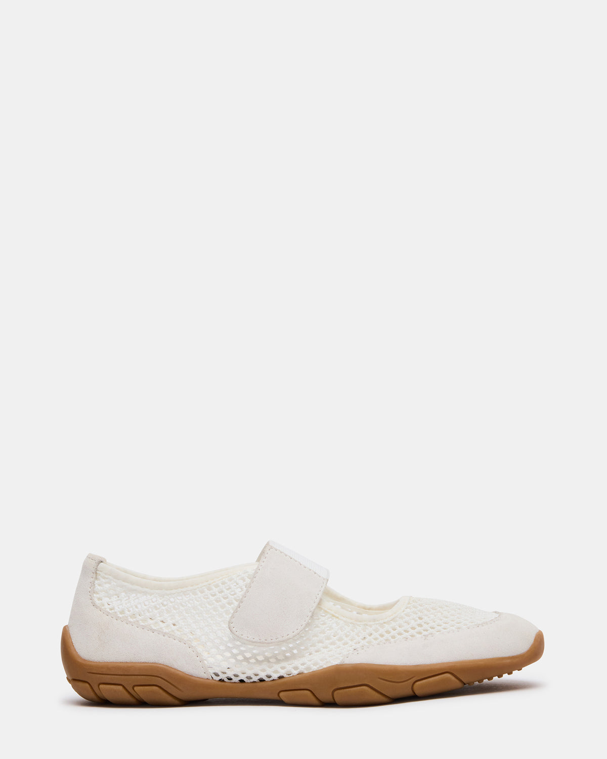 BANKS White Mesh Velcro Mary Jane Women's Sneaker | Steve Madden outlet