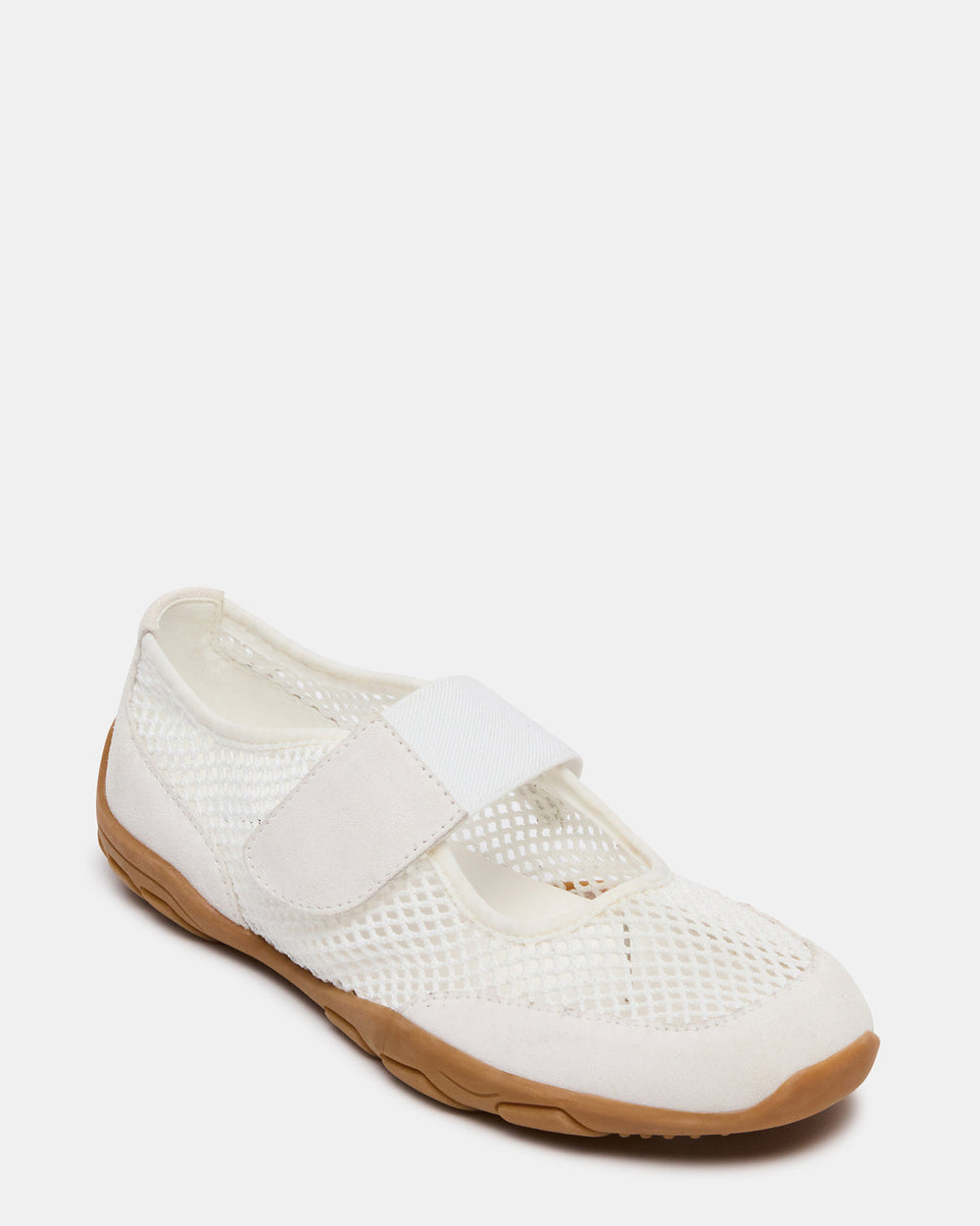 BANKS White Mesh Velcro Mary Jane Women's Sneaker | Steve Madden outlet
