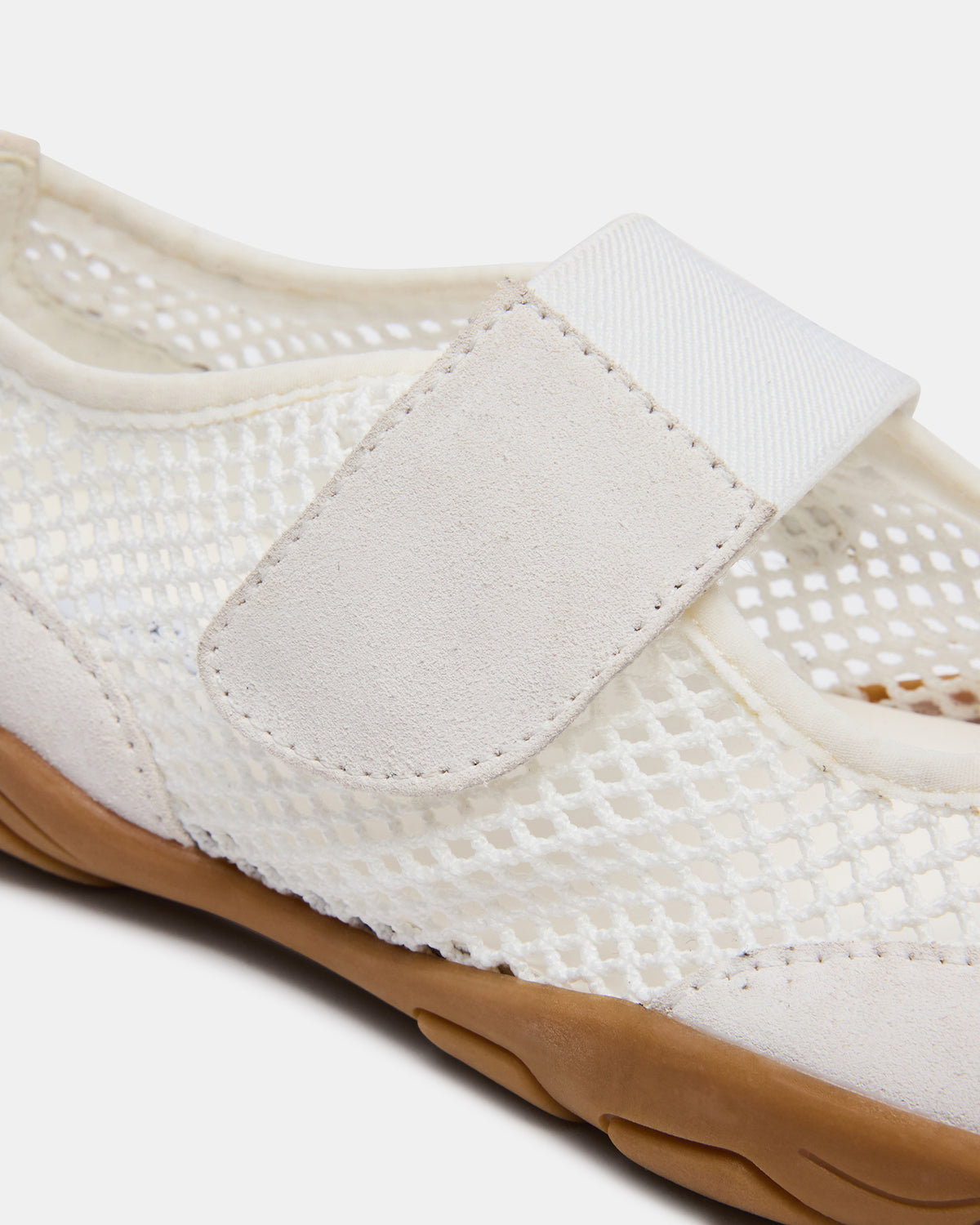 BANKS White Mesh Velcro Mary Jane Women's Sneaker | Steve Madden outlet