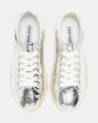 BECKY Silver Multi Women's Espadrille Platform Casual Sneakers | Steve Madden US