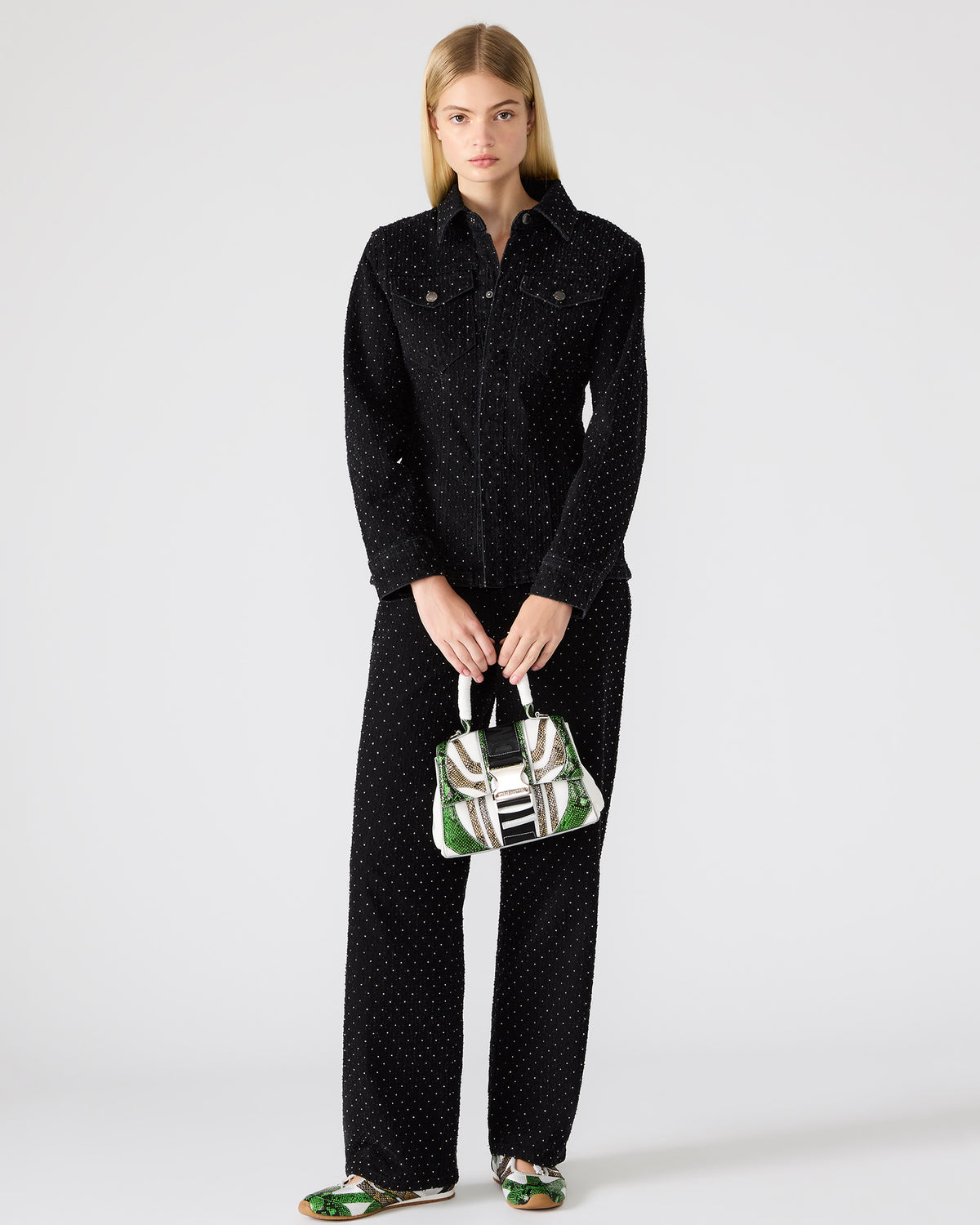 VIPER SNEAKER & DIEGO BAG GREEN METALLIC BUNDLE | Steve Madden outlet