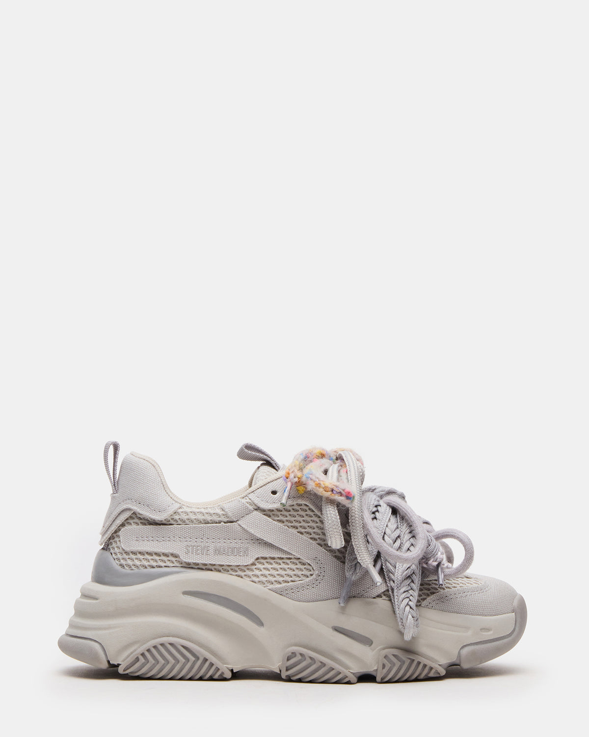 PRYCE Grey Low-Top Lace-Up Chunky Platform Women's Sneaker | Steve Madden near me