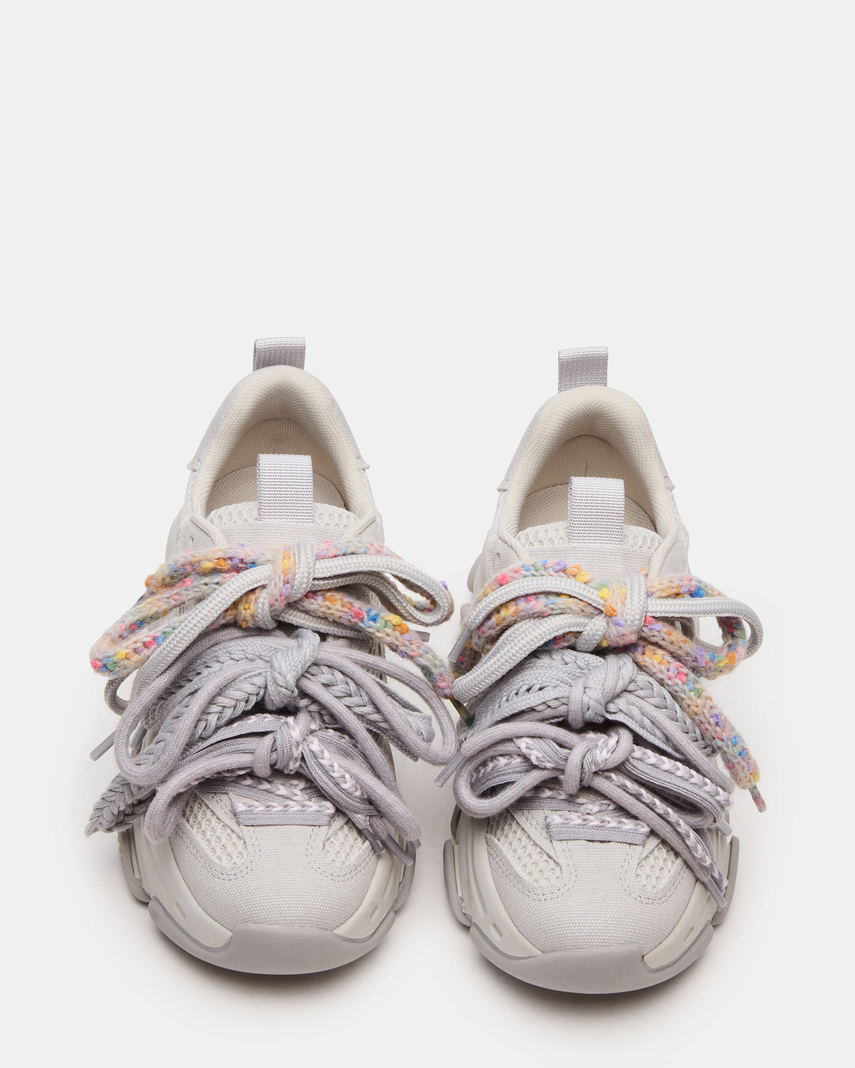PRYCE Grey Low-Top Lace-Up Chunky Platform Women's Sneaker | Steve Madden near me