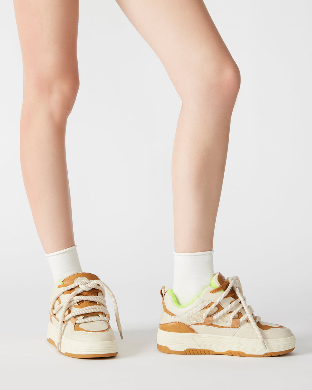 BOOMER Tan Multi Platform Chunky Sneaker | Women's Sneakers | Steve Madden discount