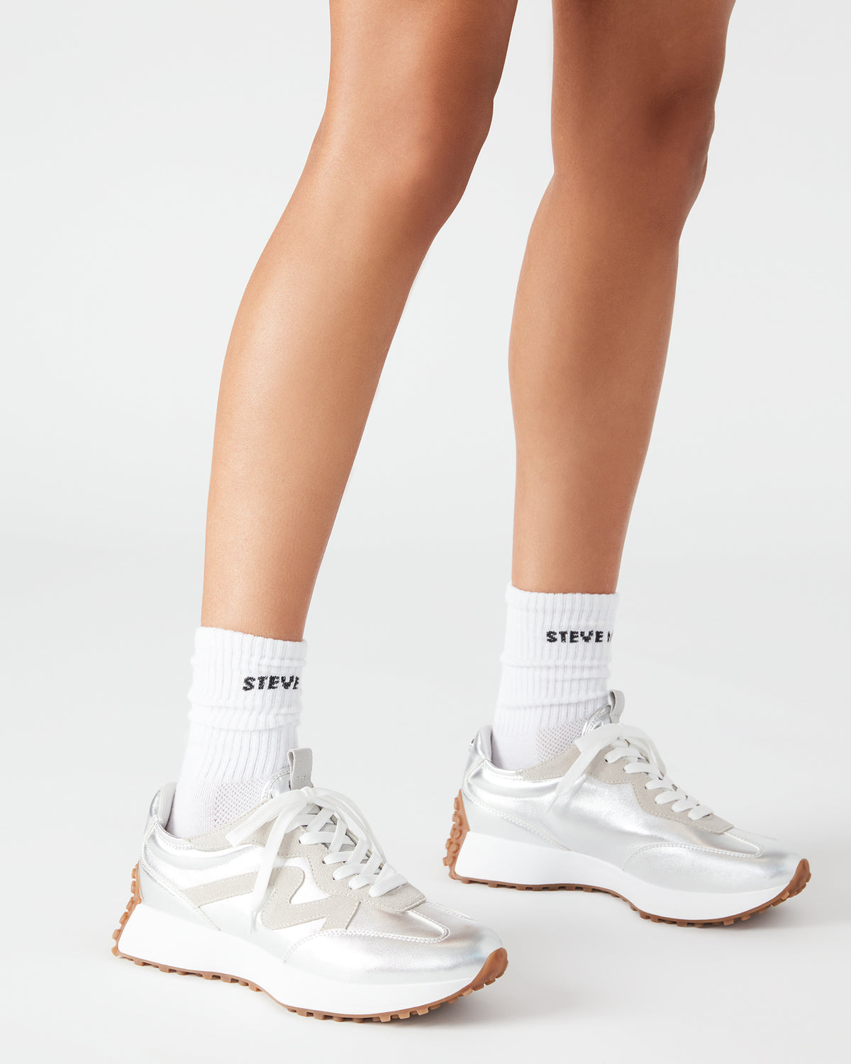 CAMPO Silver Lace-Up Women's Sneaker | Steve Madden online