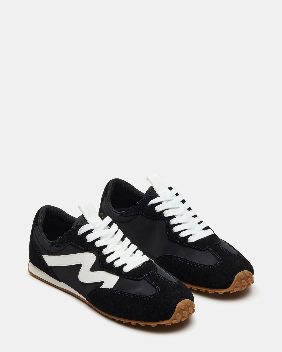 CASPER Black/White Low-Top Lace-Up Women's Sneaker | Steve Madden for Sale