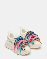 PRYCE White Low-Top Lace-Up Chunky Platform Women's Sneaker | Steve Madden discount
