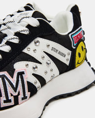 CAMPO Black Multi Patches Lace-Up Women's Sneaker | Steve Madden online