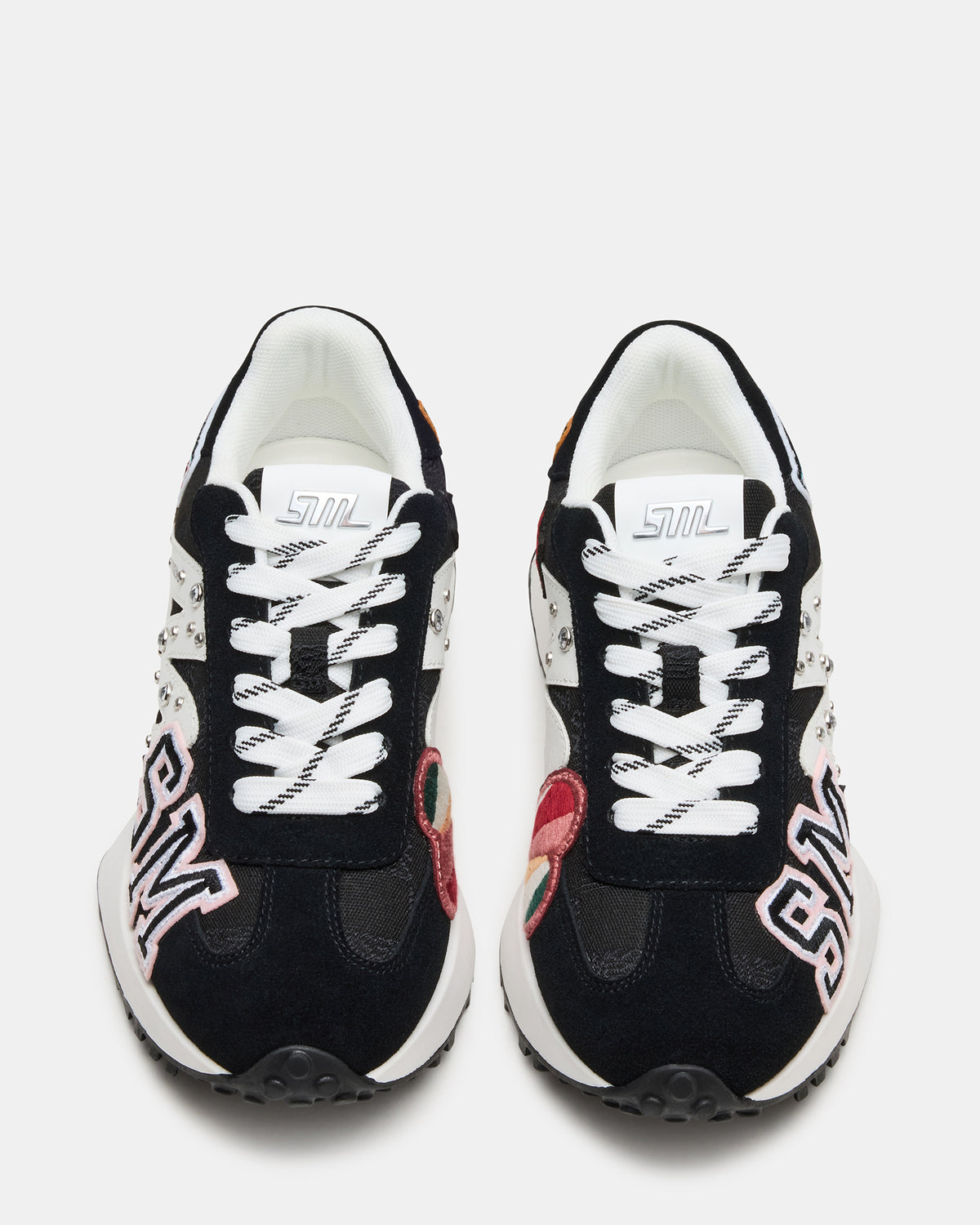 CAMPO Black Multi Patches Lace-Up Women's Sneaker | Steve Madden online