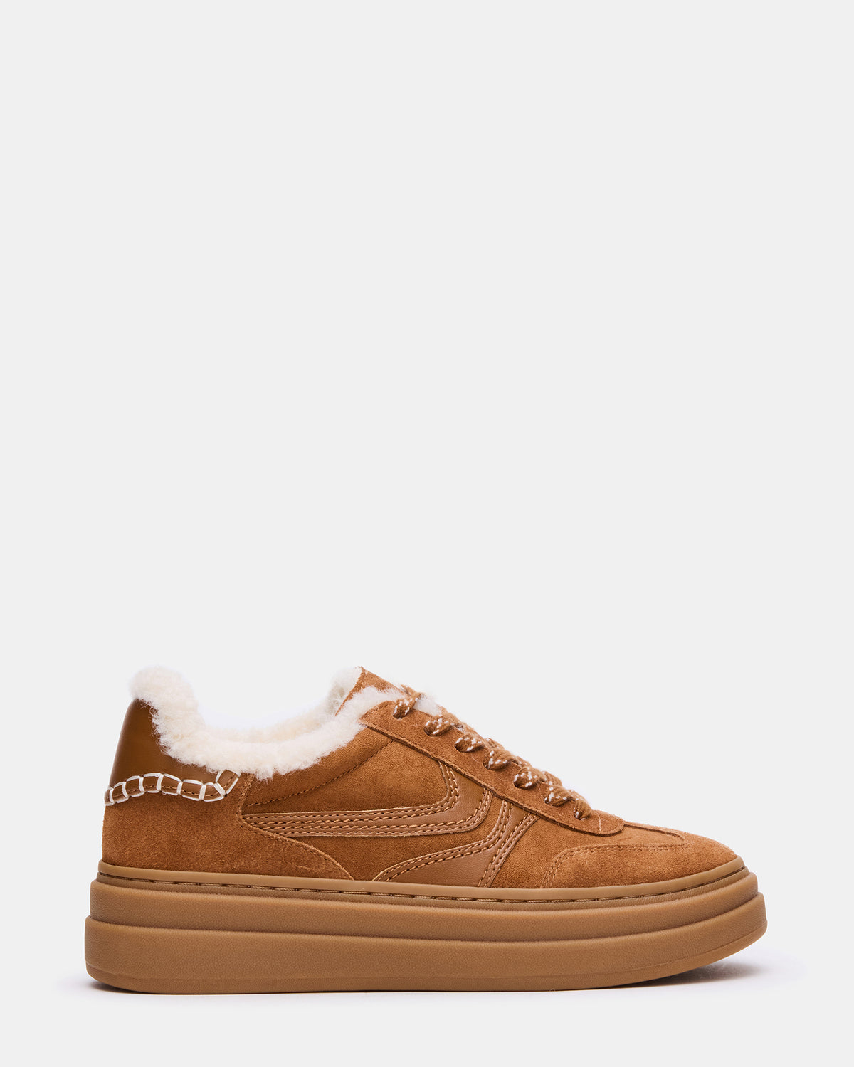 DODGE Faux Fur Low-Top Platform Women's Sneaker | Steve Madden outlet