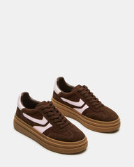 DODGE Brown Multi Low-Top Platform Women's Sneaker | Steve Madden Sale