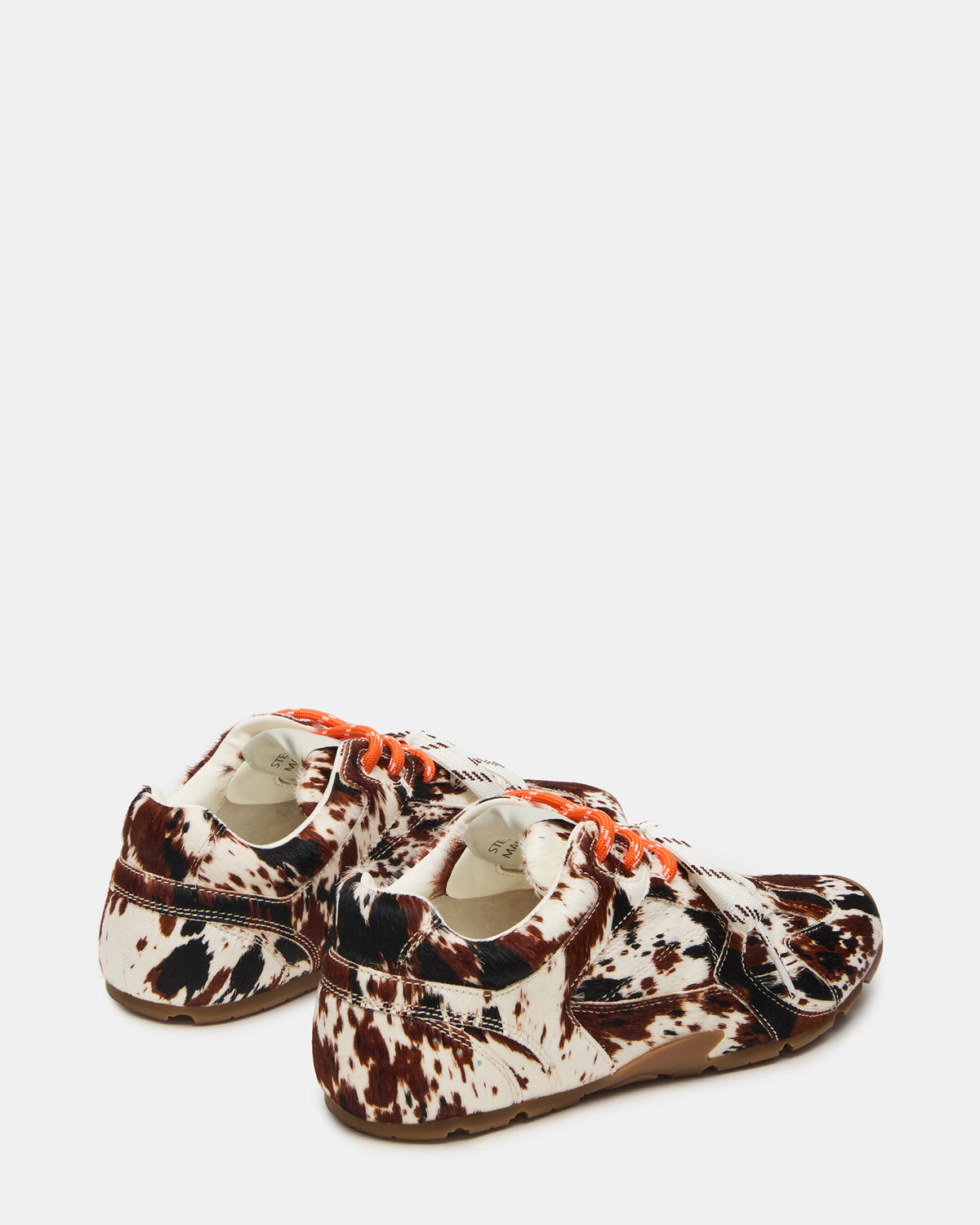 AZIEL Brown Cow Print Low-Top Lace-Up Women's Sneakers | Steve Madden online