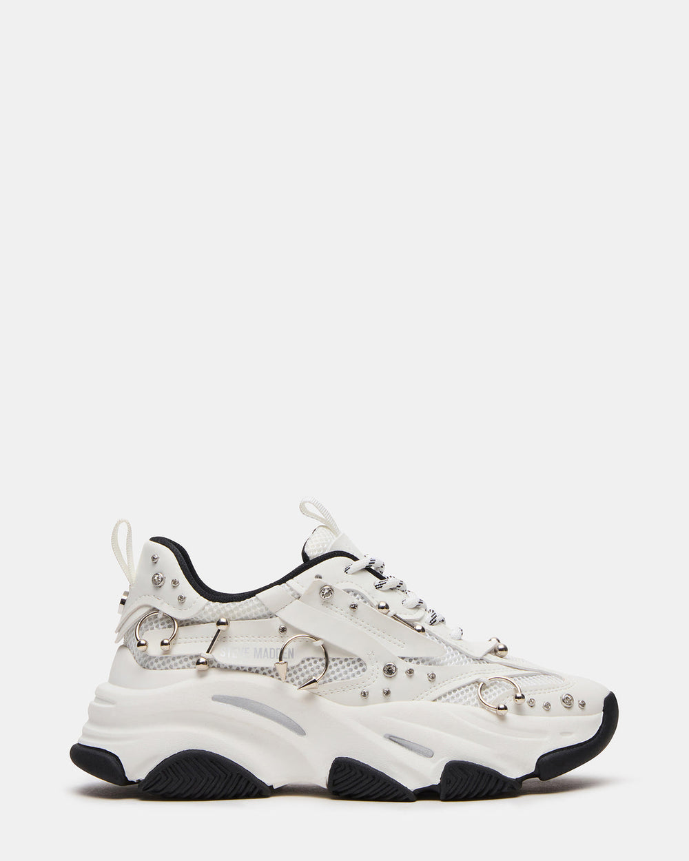 POSSESSION Piercing White Platform Lace-Up Women's Sneaker | Steve Madden Sale