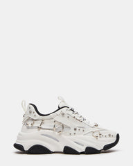 POSSESSION Piercing White Platform Lace-Up Women's Sneaker | Steve Madden Sale