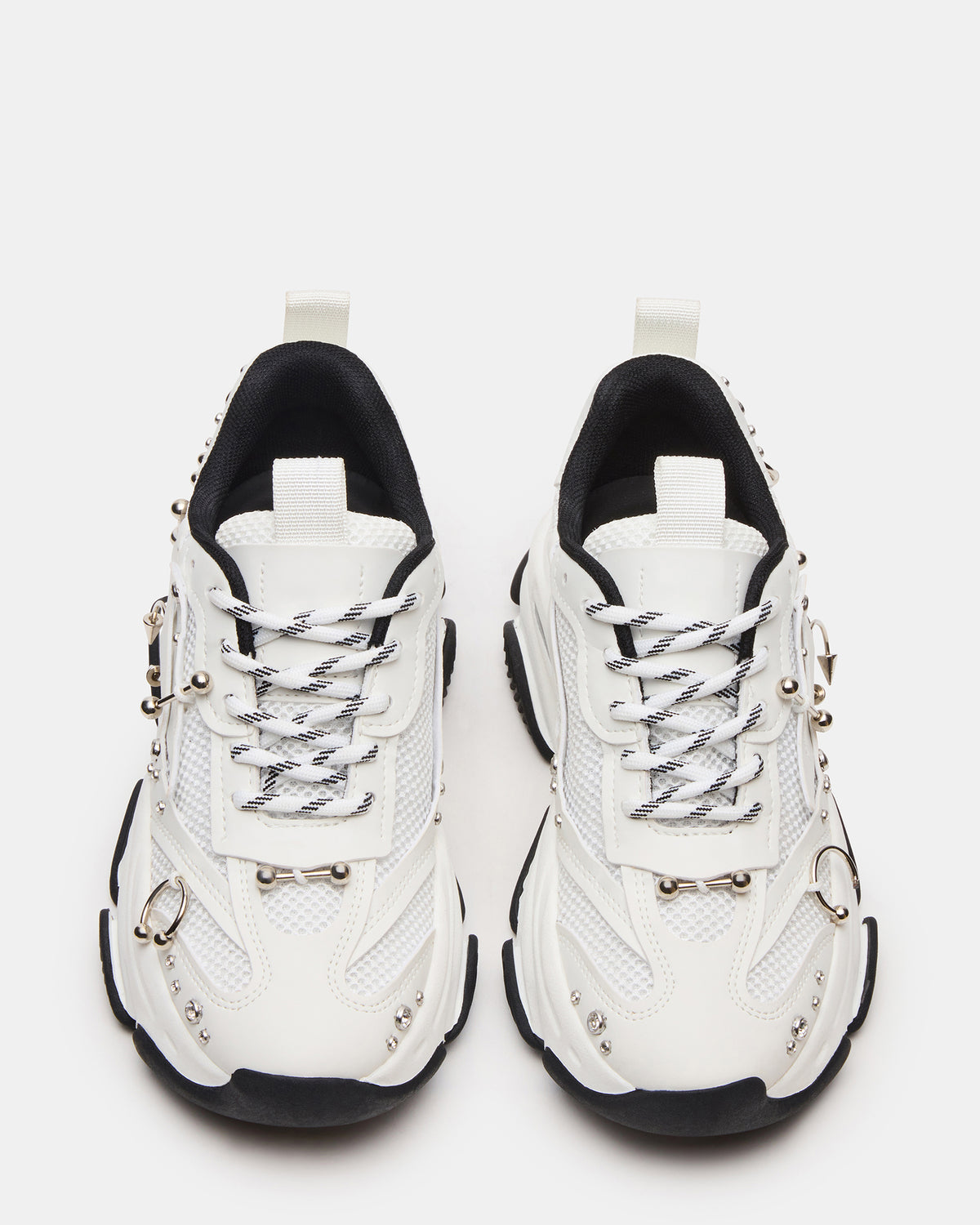 POSSESSION Piercing White Platform Lace-Up Women's Sneaker | Steve Madden Sale