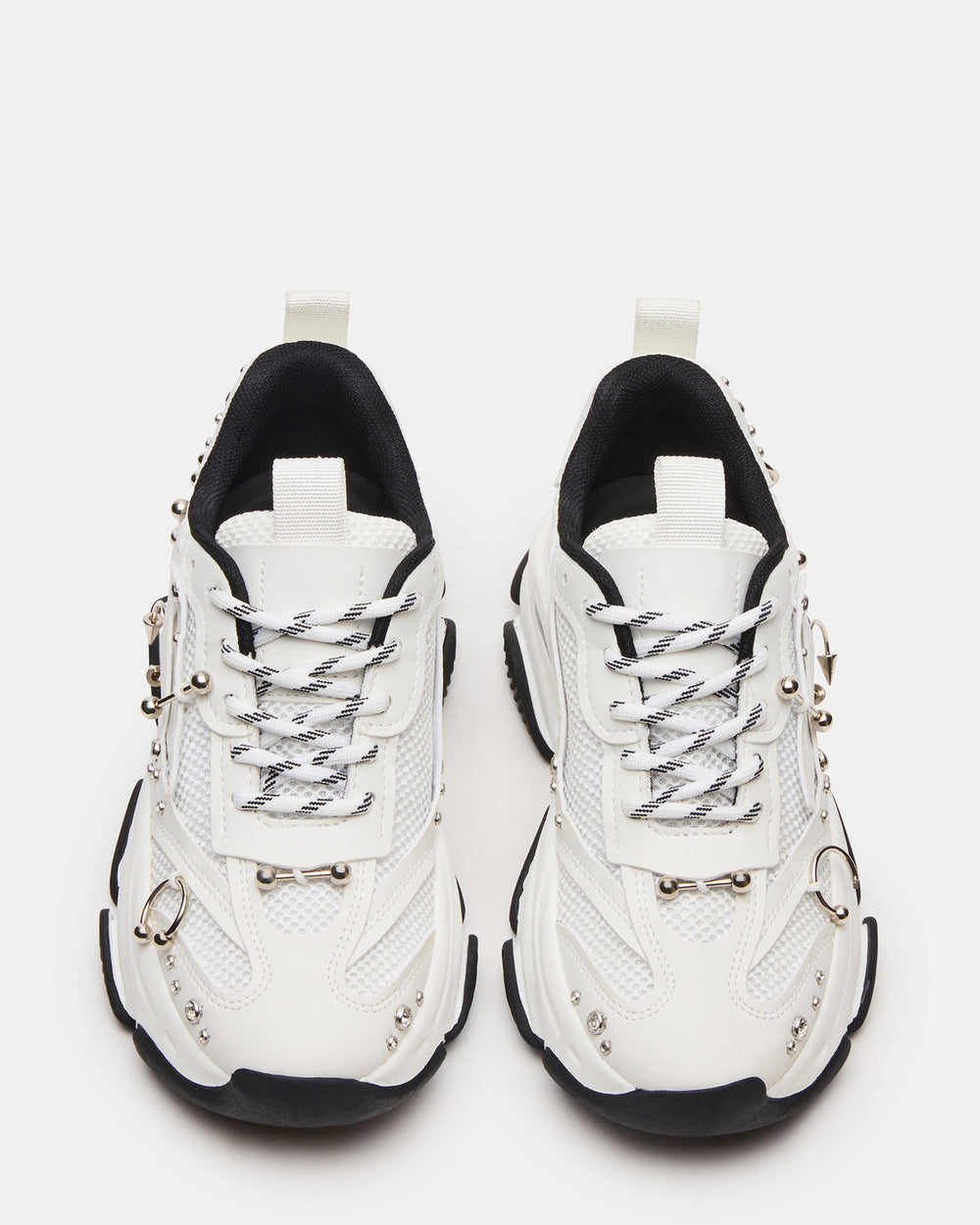 POSSESSION Piercing White Platform Lace-Up Women's Sneaker | Steve Madden Sale