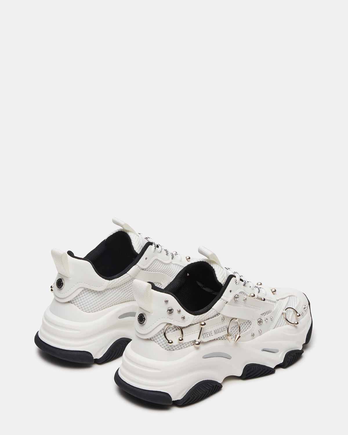 POSSESSION Piercing White Platform Lace-Up Women's Sneaker | Steve Madden Sale
